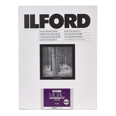 Ilford MG RC DL 44M / 50 listů / 24 x 30.5 cm / černobílý fotografický papír / perleťový