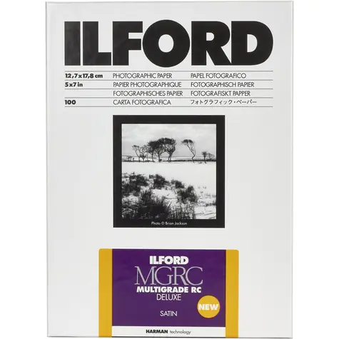 Ilford MG RC DL 25M (12.7 x 17.8 cm) / 100 listů / černobílý fotografický papír / saténový
