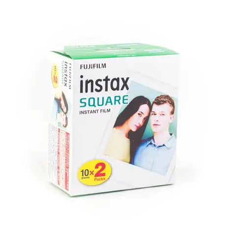 Fujifilm Instax Square Film bílý rámeček 2x10 ks / Instantní film / 86 x 72 mm / lesklý