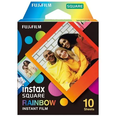 Fujifilm Instax Square Film rainbow 10ks / Instantní film / 86 x 72 mm 