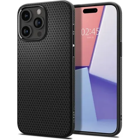 Spigen Liquid Air ochranný kryt pro Apple iPhone 15 Pro matte black 