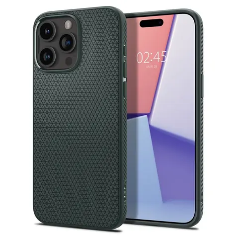 Spigen Liquid Air ochranný kryt pro Apple iPhone 15 Pro Max abyss green 