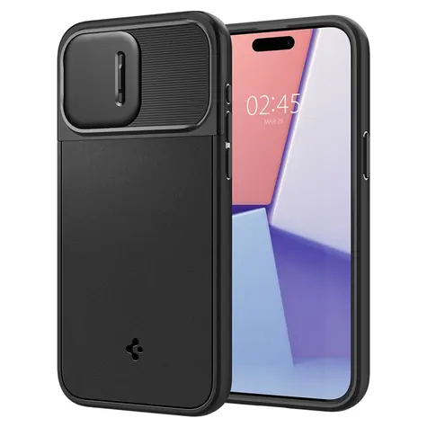 Spigen Optik Armor MagSafe ochranný kryt pro Apple iPhone 15 Pro Max black 
