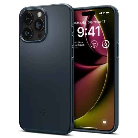 Spigen Thin Fit ochranný kryt pro Apple iPhone 15 Pro Max metal slate
