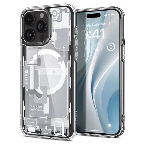 Spigen Ultra Hybrid MagSafe ochranný kryt pro Apple iPhone 15 Pro Max zero one white 