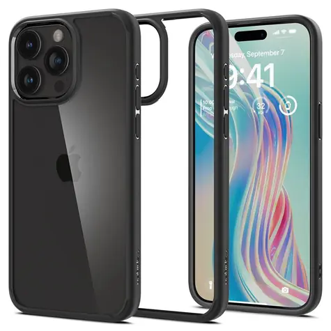 Spigen Ultra Hybrid ochranný kryt pro Apple iPhone 15 Pro matte black 