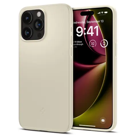 Spigen Thin Fit ochranný kryt pro Apple iPhone 15 Pro mute beige