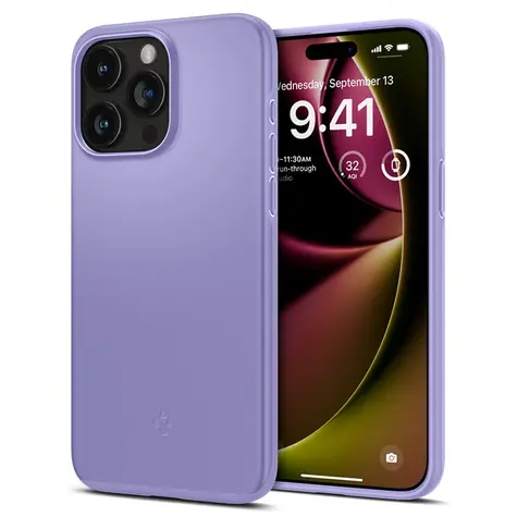 Spigen Thin Fit ochranný kryt pro Apple iPhone 15 Pro iris purple