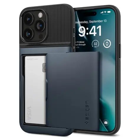 Spigen Slim Armor CS ochranný kryt pro Apple iPhone 15 Pro metal slate 