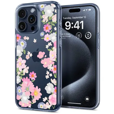 Spigen Liquid Crystal ochranný kryt pro Apple iPhone 15 Pro blossom 