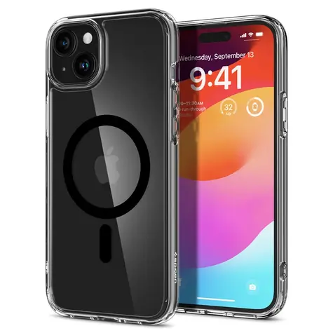 Spigen Ultra Hybrid MagSafe ochranný kryt pro Apple iPhone 15 Plus black 