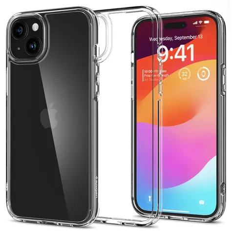 Spigen Ultra Hybrid ochranný kryt pro Apple iPhone 15 crystal clear 