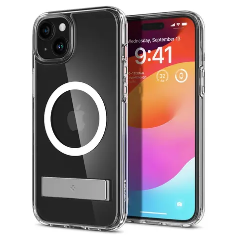 Spigen Ultra Hybrid S MagSafe ochranný kryt pro Apple iPhone 15 crystal clear 