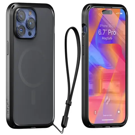 Catalyst Influence MagSafe ochranný kryt pro Apple iPhone 15 Pro Max stealth black 