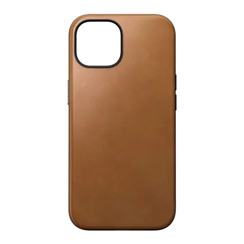 Nomad Modern Leather Case kožený kryt pro Apple iPhone 15 english tan 
