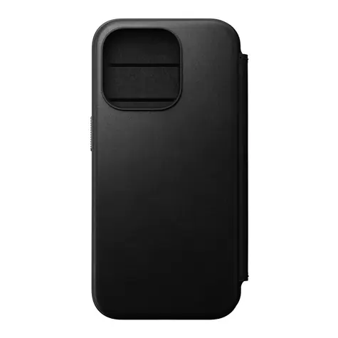 Nomad Modern Leather Folio pouzdro pro Apple iPhone 15 Pro černá 