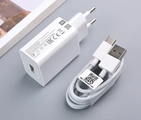 Xiaomi MDY-11-EP bílá / Cestovní nabiječka + kabel USB-A (M) - USB-C (M)  / USB-A / 22.5W 