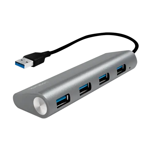 LogiLink UA0307 stříbrná / USB Hub / 4x USB 3.0