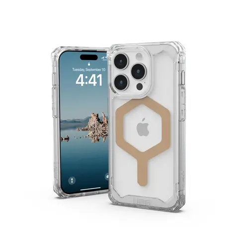 UAG Plyo MagSafe ochranný kryt pro Apple iPhone 15 Pro ice/gold 