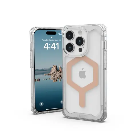 UAG Plyo MagSafe ochranný kryt pro Apple iPhone 15 Pro ice/rose gold 