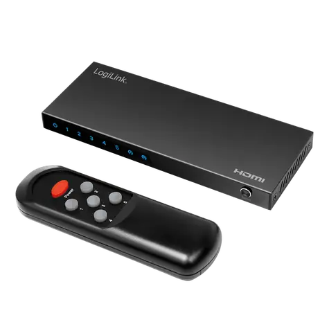 LogiLink HD0060 černá / HDMI rozbočovač / 5x vstup / 1x výstup / HDMI 2.0