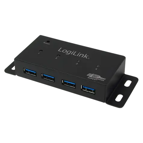 LogiLink UA0149 černá / USB Hub / 4x USB 3.0