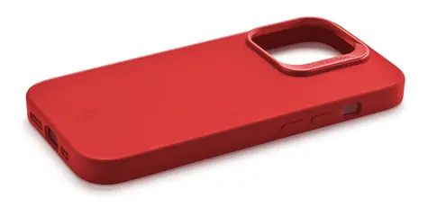 CellularLine Sensation Plus Ochranný siikonový kryt  pro Apple iPhone 15 červená