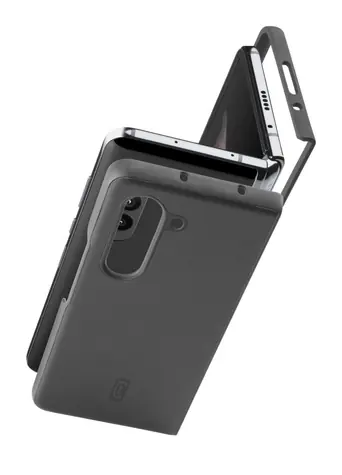 CellularLine Fit Duo Ochranný kryt pro Samsung Galaxy Z Fold5 černá / PU kůže