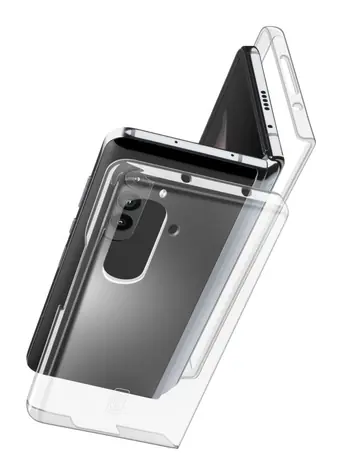 CellularLine Clear Duo Zadní kryt s ochranným rámečkem Samsung Galaxy Z Fold5 čirá