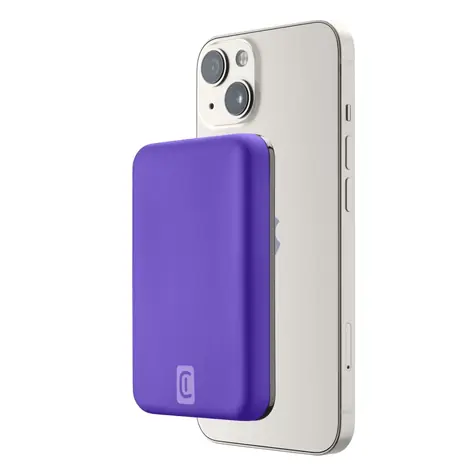 CellularLine MAG 5000 mAh fialová / Power banka / MagSafe / USB-C