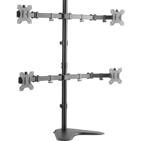 LogiLink BP0046 černá / Rameno na 4 monitory / VESA / 13