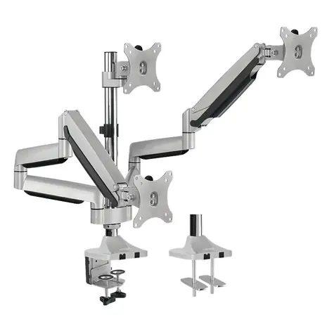 LogiLink BP0052 stříbrná / Rameno na 3 monitory / VESA / 13