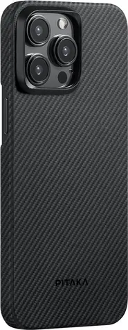 Pitaka MagEZ 4 600D ochranný kryt pro Apple iPhone 15 Pro black/grey twill 