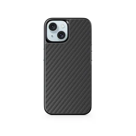Epico Hybrid Carbon Magnetic Ochranné pouzdro s MagSafe pro Apple iPhone 15 černá