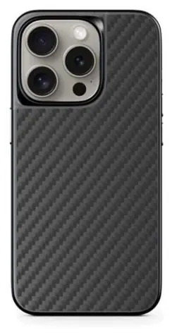 Epico Hybrid Carbon Magnetic Ochranné pouzdro s MagSafe pro Apple iPhone 15 Pro Max černá
