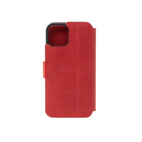 FIXED ProFit Kožené pouzdro typu kniha pro Apple iPhone 15 červená