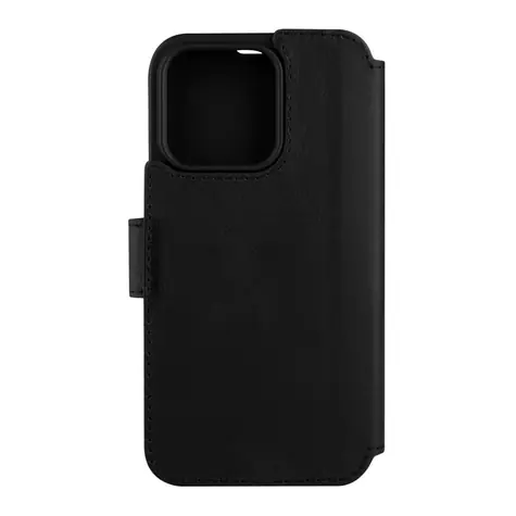 FIXED ProFit Kožené pouzdro typu kniha pro Apple iPhone 15 Pro Max černá