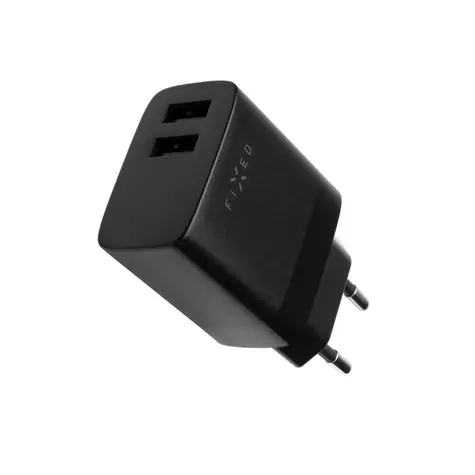 FIXED Smart Rapid Charge Síťová nabíječka s 2x USB výstupem (FIXC17N-2U-BK) černá / 17W 