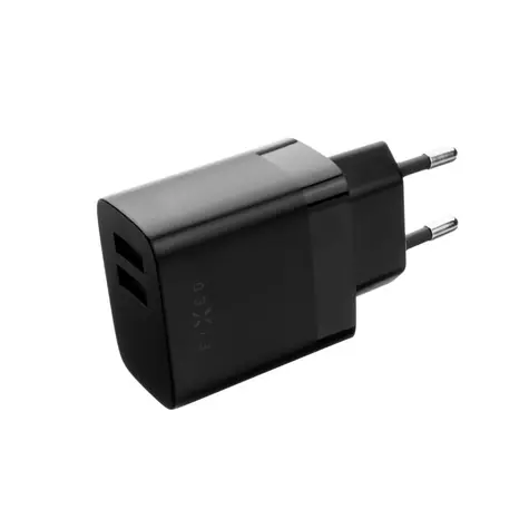 FIXED Smart Rapid Charge Síťová nabíječka s 2x USB výstupem (FIXC17N-2UM-BK) černá / 17W 