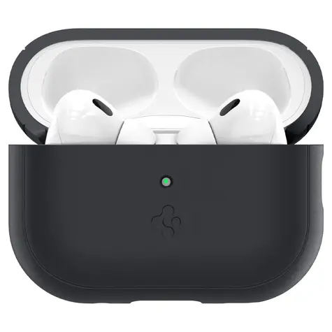 Spigen Silicone Fit + Strap ochranné pouzdro pro AirPods Pro 2 černá 