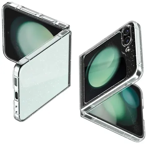 Spigen Air Skin Glitter ochranný kryt pro Samsung Galaxy Z Flip 5 čirá 
