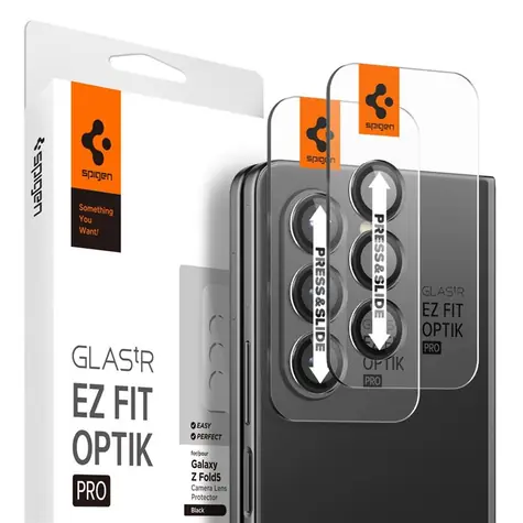 Spigen tR EZ Fit Optik Pro ochranné sklo pro Samsung Galaxy Z Fold 5 černá 2 ks 