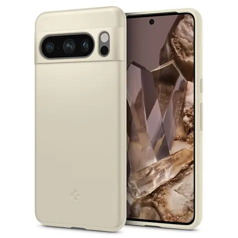 Spigen Thin Fit ochranný kryt pro Google Pixel 8 Pro béžová 