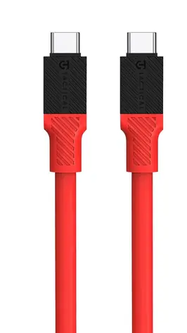 Tactical Fat Man Cable USB-C/USB-C 1m červená