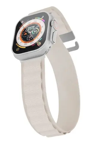 Epico Alpine Nylonový řemínek pro Apple Watch 38/40/41mm béžová