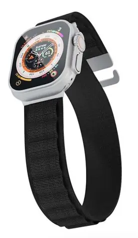 Epico Alpine Nylonový řemínek pro Apple Watch 42/44/45/49mm černá