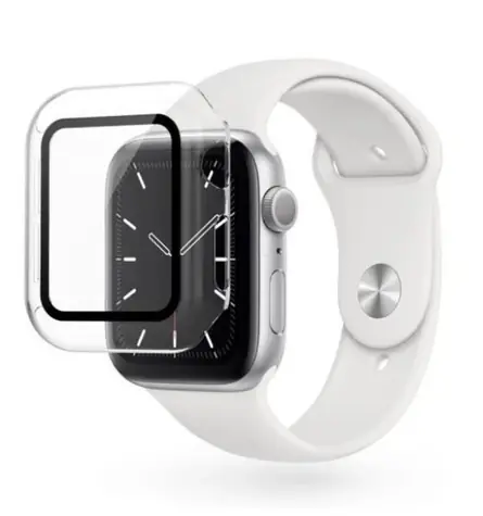 Epico Skleněný ochranný kryt pro Apple Watch Series 7 (45mm) transparentní