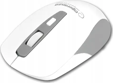 Esperanza EM130W bílá / bezdrátová optická myš / 1600 DPI / BT / USB / kolečko 