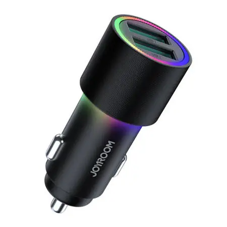 Joyroom JR-CL10 černá / Nabíječka do auta / 2x USB / 4.8A 