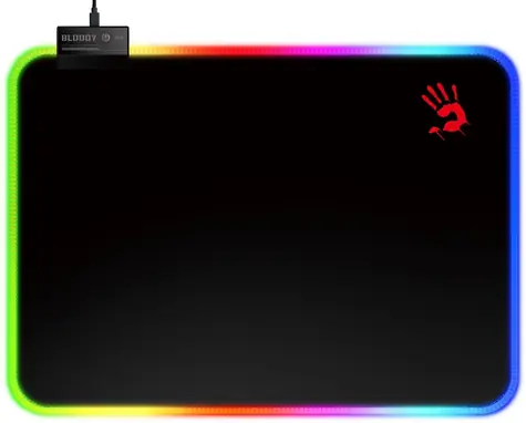 A4tech BLOODY MP-35N černá / Herní podložka pod myš / RGB / Rozměry 350 x 250 x 4 mm